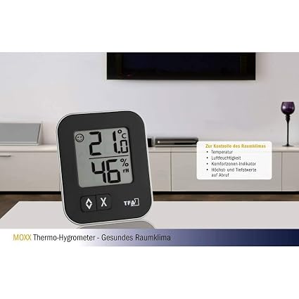 TFA Dostmann Digitales Thermo-Hygrometer MOXX 30.5026.01